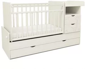 Детская кроватка СКВ-Компани 550041 (белый, Жираф) фото