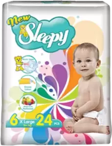 Подгузники детские Sleepy New Sleepy Super Pack Extra Large (24 шт) фото