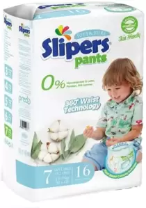 Подгузники-трусики детские Slipers 3Х-большой ЕP-207 Pants3X (16 шт) фото
