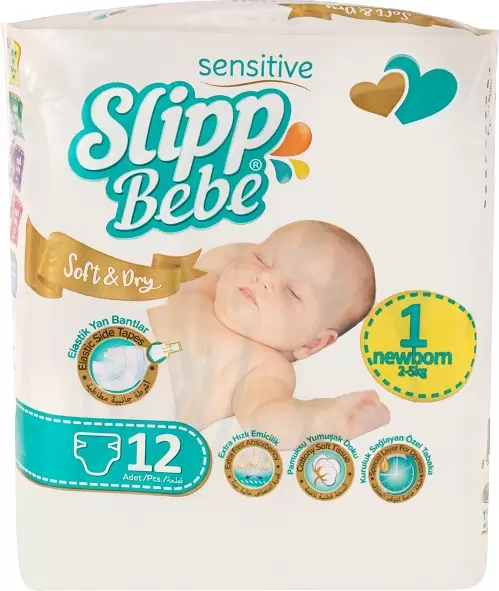 Slipp Bebe №1 2-5 кг (12 шт)