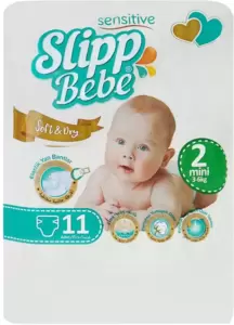 Подгузники детские Slipp Bebe №2 3-6 кг (11 шт) фото