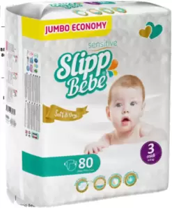 Подгузники детские Slipp Bebe №3 4-9 кг (80 шт) фото