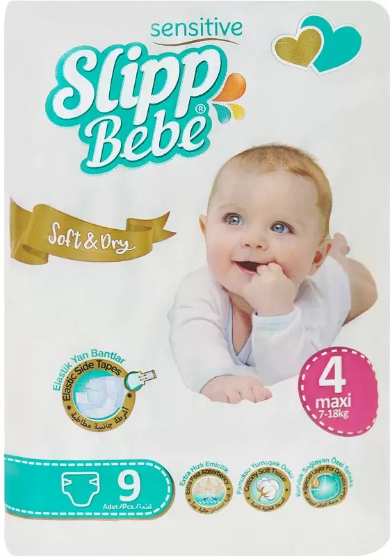 Slipp Bebe №4 7-18 кг (9 шт)