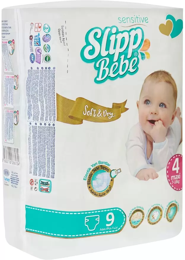 Подгузники детские Slipp Bebe №4 7-18 кг (9 шт) фото