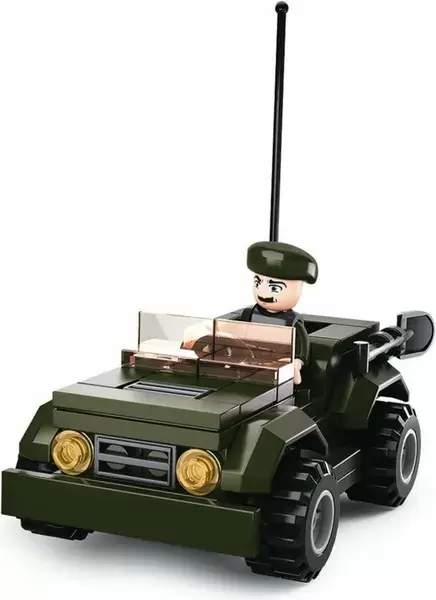 Конструктор Sluban Армия Военный джип / M38-B0587F фото