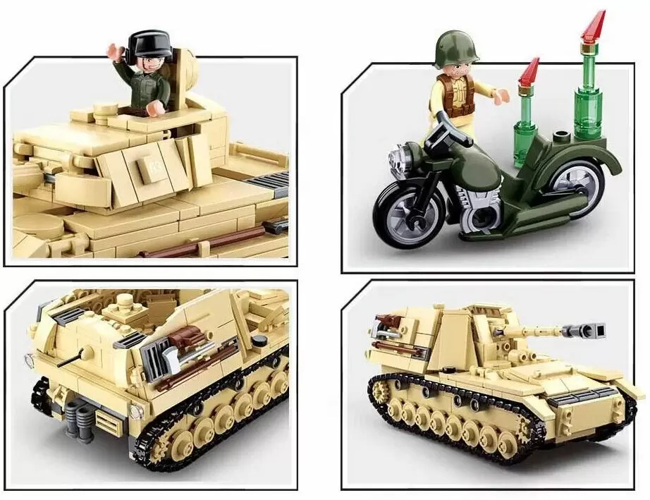 Конструктор Sluban Армия ВОВ Немецкий танк PanzerIV M38-B0693 фото