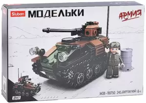 Конструктор Sluban Модельки M38-B0750 Танк с фигуркой фото