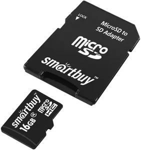 Карта памяти SmartBuy microSDHC 16GB (SB16GBSDCL4-01) фото