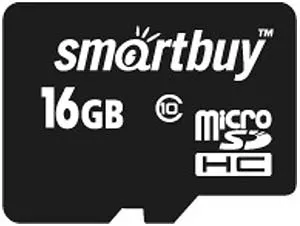 Карта памяти SmartBuy MicroSDHC 16Gb Class 10 (SB16GBSDCL10-00) фото