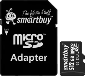 Карта памяти SmartBuy microSDXC SB512GBSDCL10-01 512GB (с адаптером)