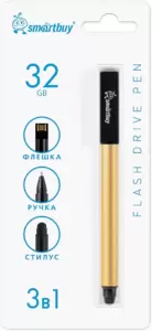 SmartBuy Ручка-флэшка-стилус 32GB (золотистый)