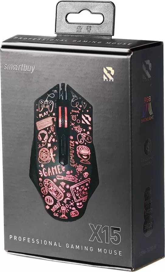 Игровая мышь SmartBuy Rush X15 SBM-745G-K фото 3
