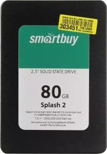 Жесткий диск SSD SmartBuy Splash 2 (SB080GB-SPLH2-25SAT3) 80Gb фото