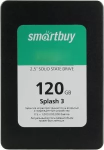 Жесткий диск SSD SmartBuy Splash 3 (SB120GB-SPLH3-25SAT3) 120GB фото