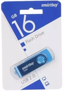 USB Flash SmartBuy UFD 16Gb 2.0 Twist Blue SB016GB2TWB фото
