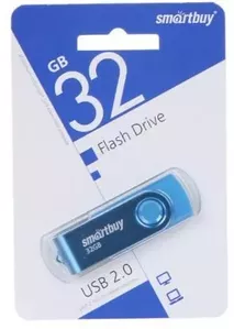 USB Flash SmartBuy UFD 32Gb 2.0 Twist Blue SB032GB2TWB фото