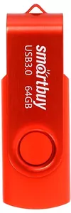 USB-флэш накопитель SmartBuy UFD 3.0 Twist Red 64Gb SB064GB3TWR фото