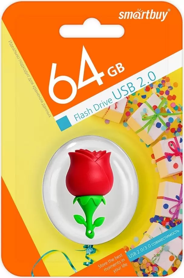 USB Flash SmartBuy Wild Series Роза 64GB фото 5