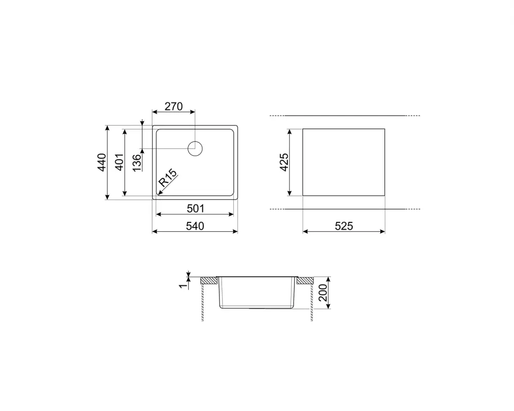 Кухонная мойка Smeg VFU50SFR фото
