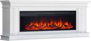 Каминокомплект Smolcom Deli V60 + Vision 60 LED (бьянко белый) фото