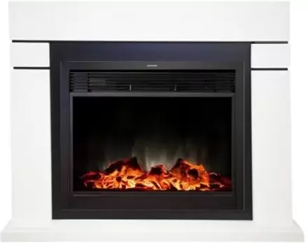 Каминокомплект Smolcom Lindos MB/JUP/SYM26 Moonblaze Deluxe-S BL LT (кашемир/черный) фото