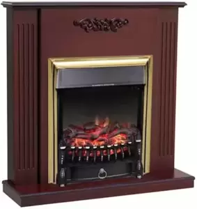 Каминокомплект Smolcom Lumsden STD-Asp Fobos FX Brass RB -STD 5BRFX (махагон коричневый антик) фото