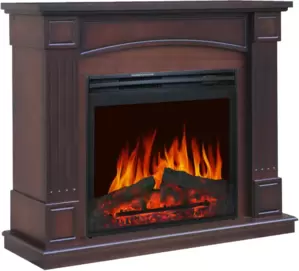 Каминокомплект Smolcom Boston MB/JUP/SYM26 Jupiter FX N Black (махагон коричневый антик) фото