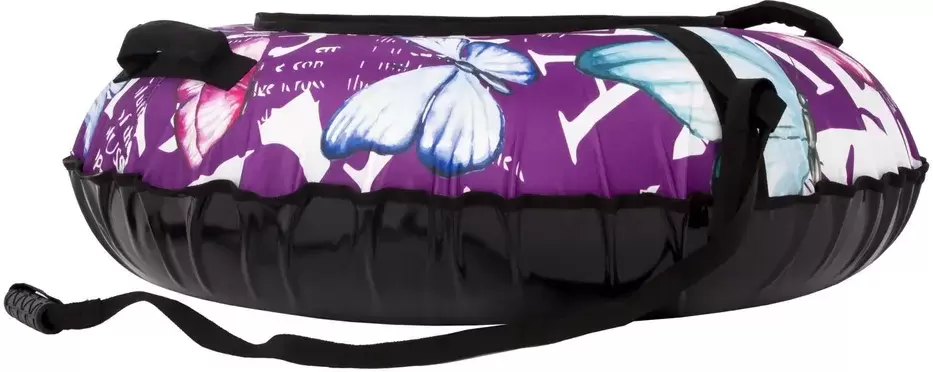 Тюбинг-ватрушка Snowstorm BZ-100 Butterfly V3 / W113186 (100 см, розовый/черный) фото