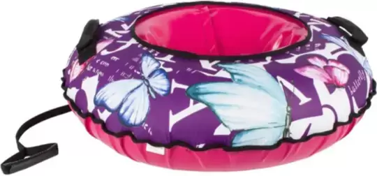 Тюбинг Snowstorm BZ-90 Butterfly / W112869 (90 см, фиолетовый/розовый) фото