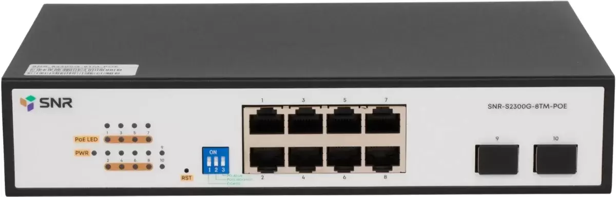 Управляемый коммутатор 2-го уровня SNR SNR-S2300G-8TM-POE фото 3
