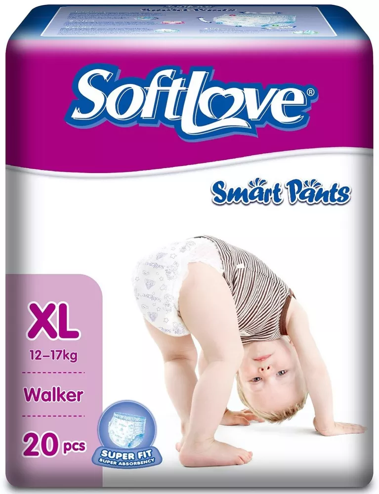 Подгузники-трусики Softlove Smart Pants Size-XL 12-17кг / P00120B-20 (20 шт) фото