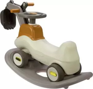 Качалка-каталка Solmax&#38;Kids Экскаватор YI99829 (белый/коричневый) фото