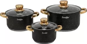 Sonifer SF-1201A (3шт, черный, с крышками)