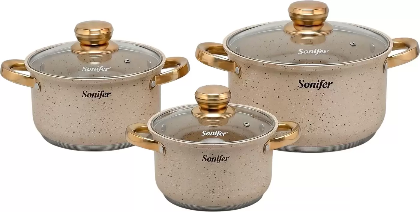 Sonifer SF-1201B (3шт, белый, с крышками)