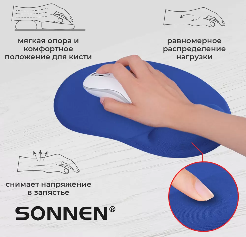 Коврик для мыши Sonnen 513300 фото