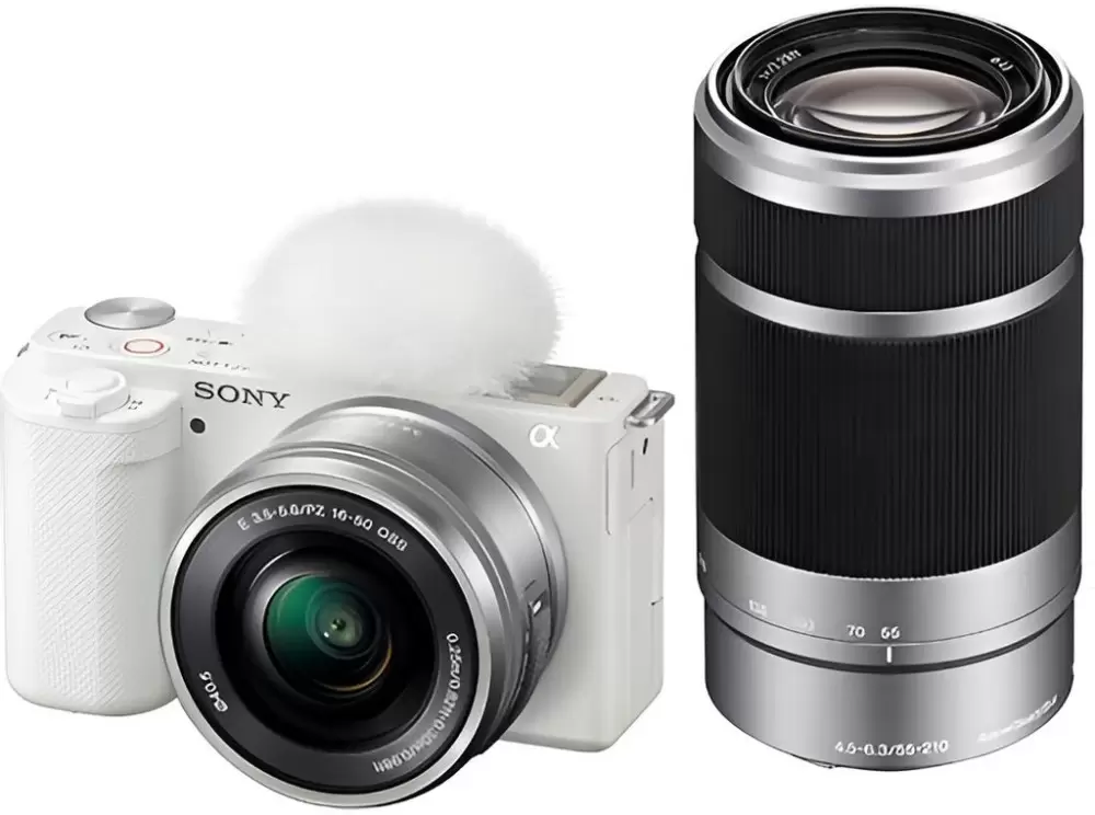 Sony ZV-E10 Double Kit 16-50mm + 55-210mm (белый)
