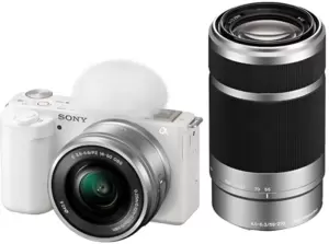 Фотоаппарат Sony ZV-E10 Double Kit 16-50mm + 55-210mm (белый)