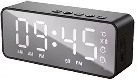 Электронные часы Soundmax SM-1520B (черный с белым) фото