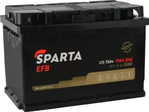 Аккумулятор Sparta EFB 6СТ-75 R+ (75Ah) фото