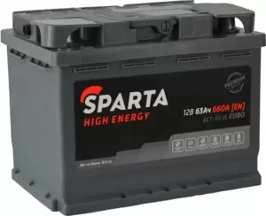 Аккумулятор Sparta High Energy 6СТ-63 R+ (63Ah) фото