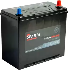Sparta High Energy Asia 6СТ-52 R+ (52Ah)