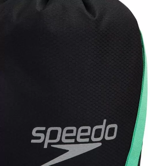 Мешок для обуви Speedo Pool Bag D712 (черный/зеленый) фото