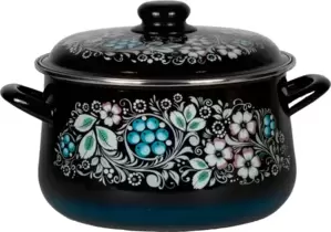 Кастрюля СтальЭмаль Вологодский сувенир 1с47я фото