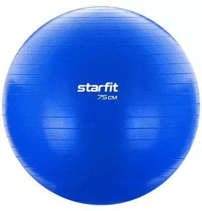 Гимнастический мяч Starfit Core GB-104 75см Антивзрыв (темно-синий) фото