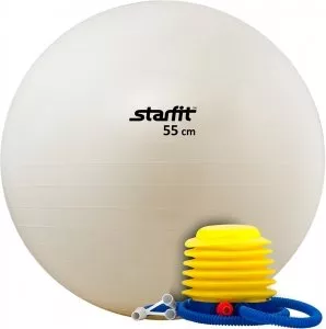 Мяч гимнастический Starfit GB-102 55 см white фото