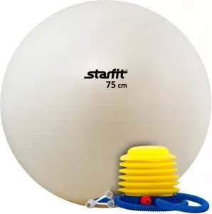 Мяч гимнастический Starfit GB-102 75 см white фото