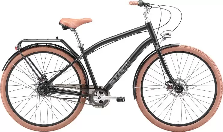 Stark Comfort Man 28 D 8 speed р.16 HQ-0017938 2025 (черный матовый/темно-серый)