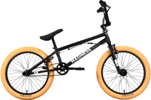 Велосипед Stark Madness BMX 2 2023 (черный/кремовый/кремовый) фото