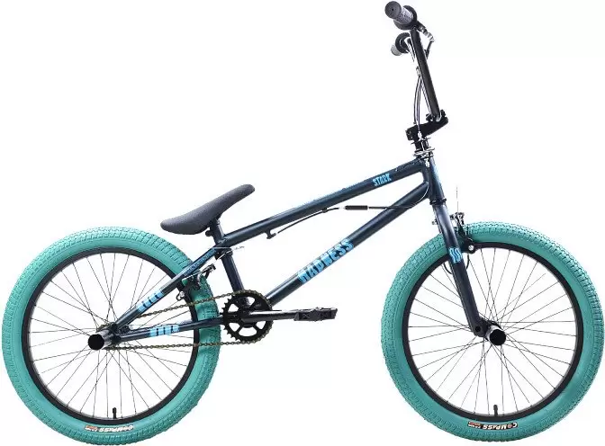 Stark Madness BMX 2 2025 (темно-еловый/матовый голубой/голубой)