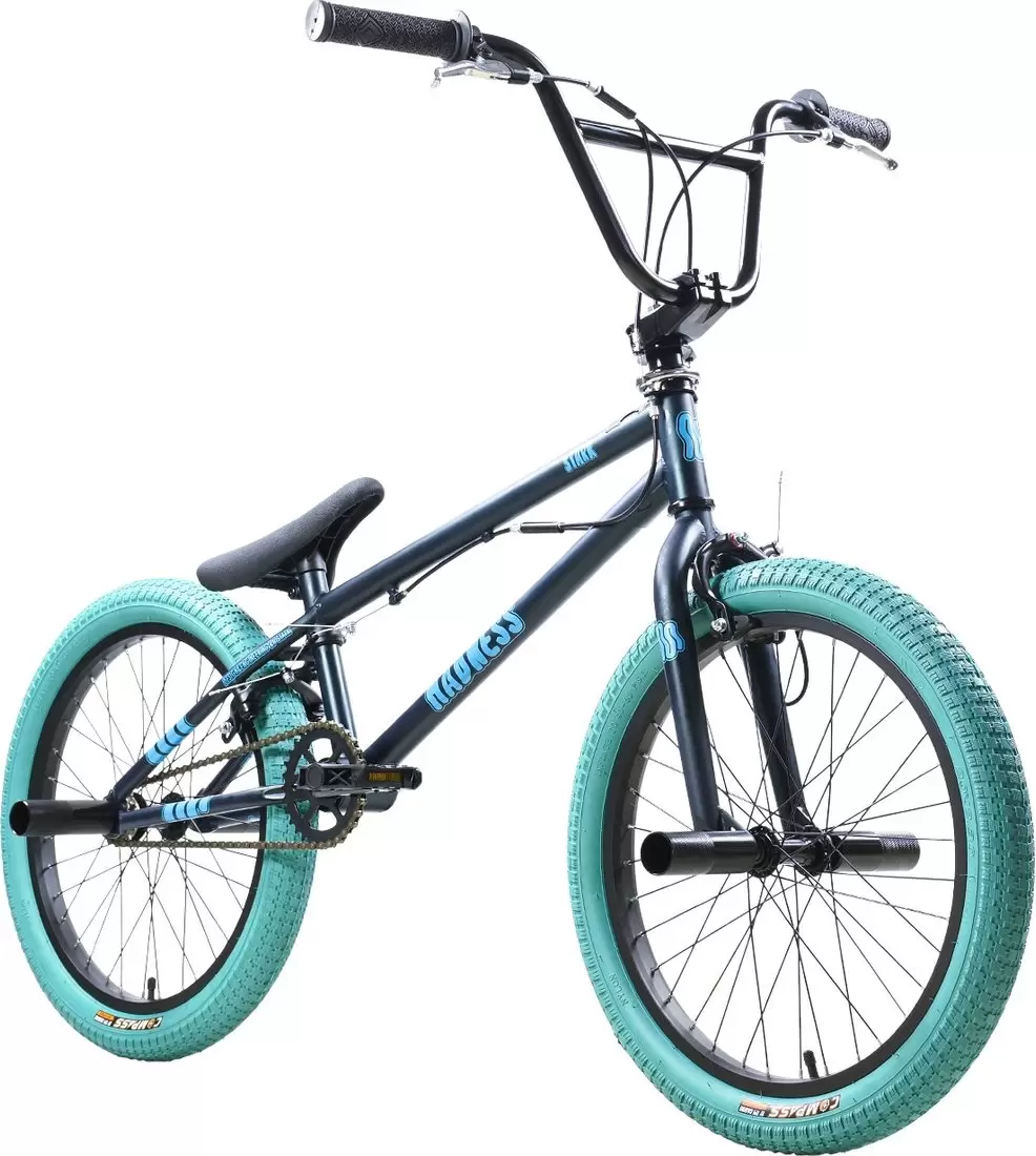 Велосипед Stark Madness BMX 2 2025 (темно-еловый/матовый голубой/голубой) фото